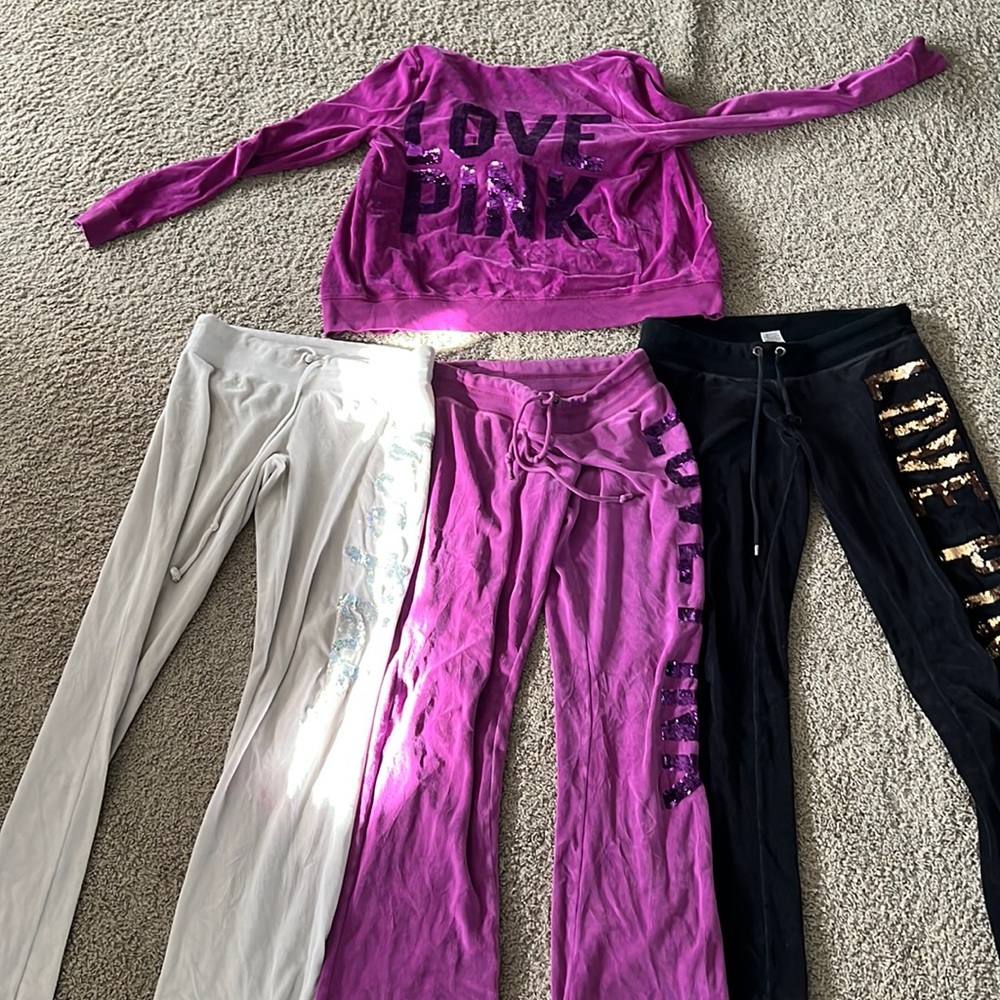 Vs pink brand sweats plus medium  zip up hoodie